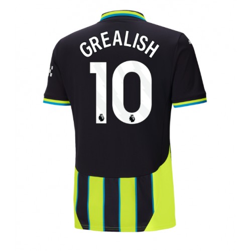 Moški Nogometni dresi Manchester City Jack Grealish #10 Gostujoči 2024-25 Kratek Rokav